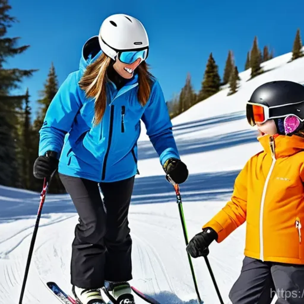 스키 강사로의 커리어 전환 방법 - **Prompt 1: Joyful Beginner Ski Lesson**
    A wide shot of a cheerful female ski instructor, approx...