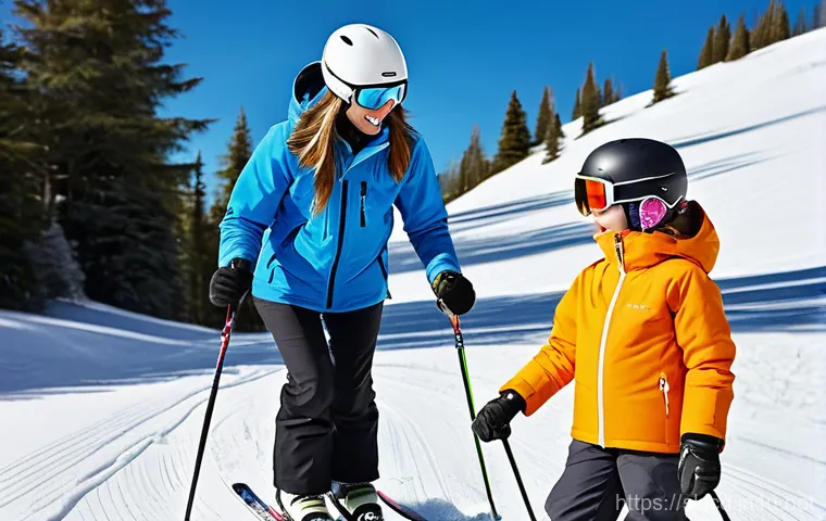 스키 강사로의 커리어 전환 방법 - **Prompt 1: Joyful Beginner Ski Lesson**
    A wide shot of a cheerful female ski instructor, approx...