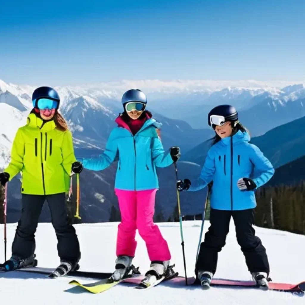 스키 강사의 고객 추천 시스템 개발 - **Prompt 1: The Perfect Match on the Slopes**
"A vibrant, wide-angle shot of a bustling ski reso...