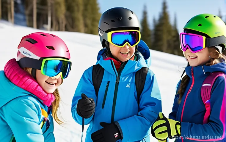 스키 강사의 안전사고 대처법 - Amidst a snowy ski slope, a calm and competent ski instructor, wearing a brightly colored ski unifor...