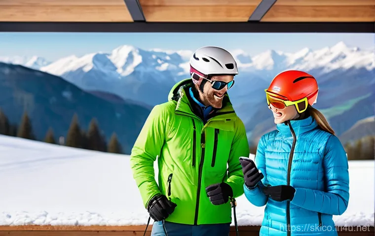 스키 강사의 고객 만족도 조사 방법 - **Prompt 1: Capturing Customer Feedback on the Slopes**
    A bright, snowy ski resort on a sunny da...