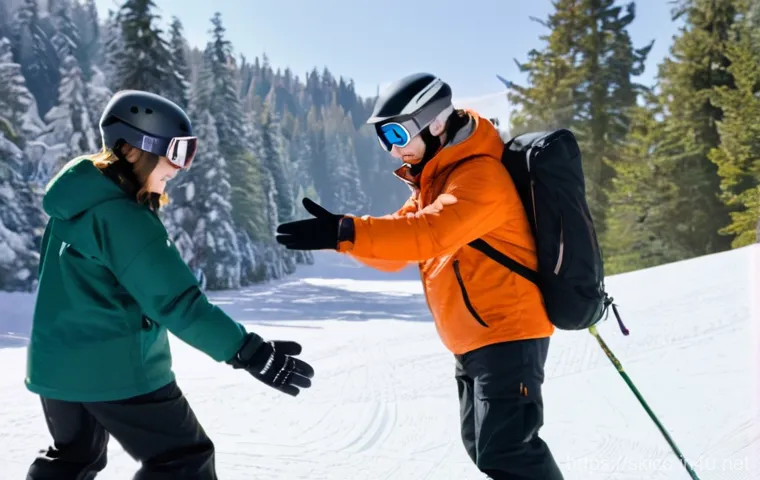 스키 강사의 티칭 철학 수립 - A friendly, experienced female ski instructor, approximately 30s-40s, with a warm smile, wearing a v... 스키 강사의 티칭 철학 수립 - A friendly, experienced female ski instructor, approximately 30s-40s, with a warm smile, wearing a v...