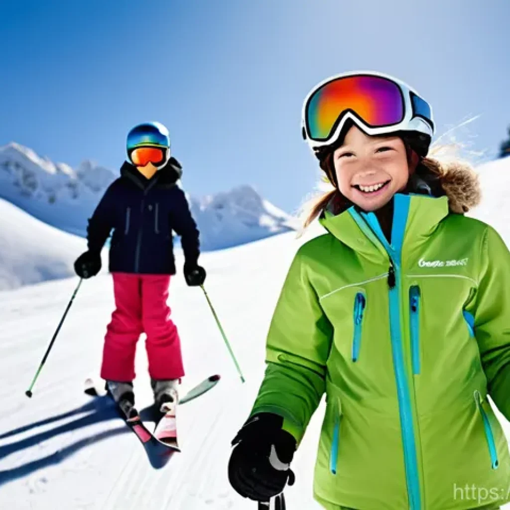 스키 강사의 자격증 취득 플랜 - **Image Prompt 1: The Joy of First Turns**
    A warm, brightly lit scene on a gentle, groomed begin...