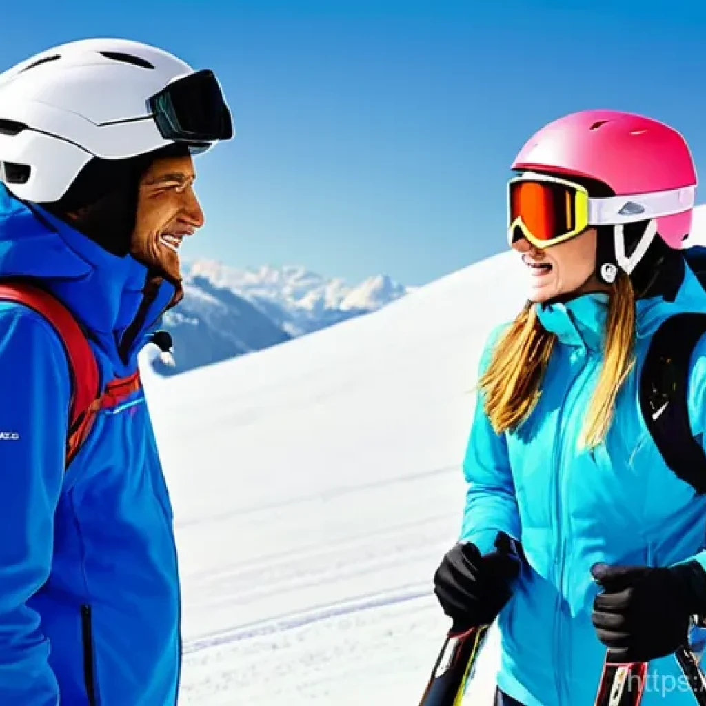 스키 강사의 고객 중심 강의 전략 - **Image Prompt 1: The Empathetic Connection on the Slopes**
    "A male ski instructor in his late 3...